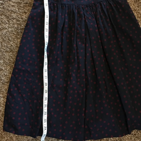 The Limited Navy/Purple Polka Dot Dress Size 4 - Picture 6 of 6